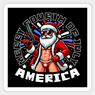 Merry 4th of July Sticker
